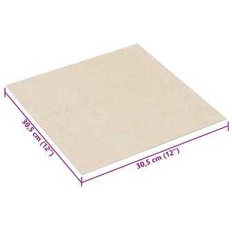 Zelfklevende Vloerplanken Lichtgeel 30,5 x 30,5 cm 20 st PVC 6