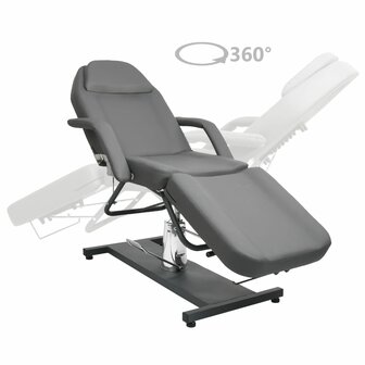 Massagetafel 180x62x(87-112) cm grijs 2