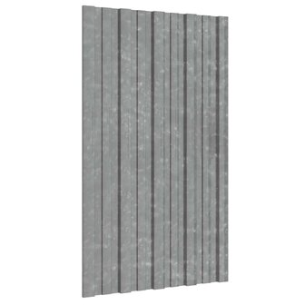 Dakpaneel 36 st zilver 80 x 45 cm Verzinkt staal 1