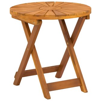 Bistrotafel Naturel &Oslash;45 x 45 cm Massief Acaciahout 2
