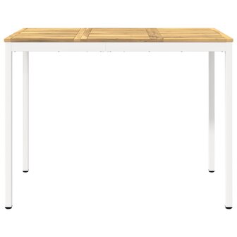 Tuin Bartafel Wit 141 x 80,5 x 105 cm Massief Acaciahout 3