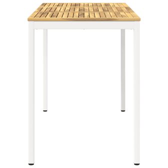 Tuin Bartafel Wit 141 x 80,5 x 105 cm Massief Acaciahout 4