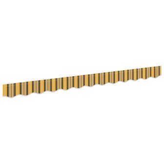Luifeldoek volant Geel en Grijs 230 x 20 cm Polyester 2
