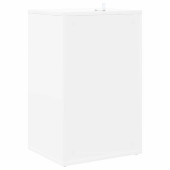 Platenkast Wit 38 x 33 x 61 cm Bewerkt hout 6