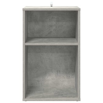Platenkast Betongrijs 38 x 33 x 61 cm Bewerkt hout 4