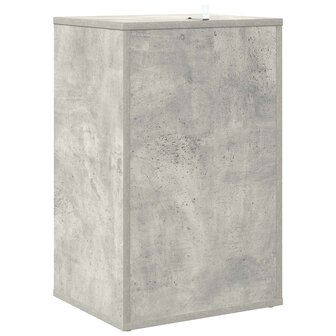 Platenkast Betongrijs 38 x 33 x 61 cm Bewerkt hout 6