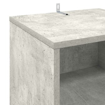 Platenkast Betongrijs 38 x 33 x 61 cm Bewerkt hout 7