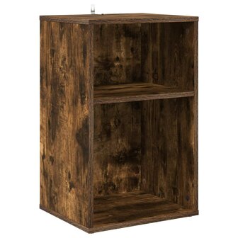 Platenkast Gerookt eiken 38 x 33 x 61 cm Bewerkt hout 2