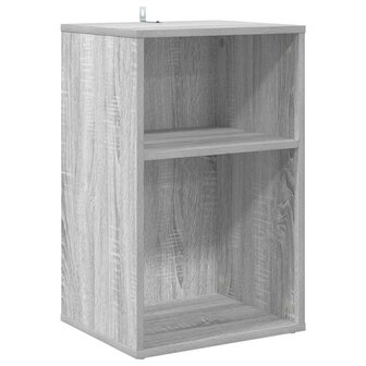 Platenkast Grijs Sonoma 38 x 33 x 61 cm Bewerkt hout 2