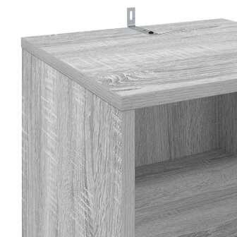 Platenkast Grijs Sonoma 38 x 33 x 61 cm Bewerkt hout 7