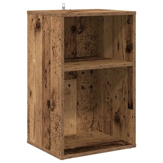 Platenkast Oud hout 38 x 33 x 61 cm Bewerkt hout 2