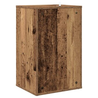 Platenkast Oud hout 38 x 33 x 61 cm Bewerkt hout 6