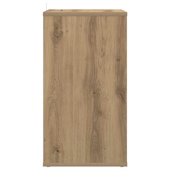 Platenkast Artisanaal eiken 38 x 33 x 61 cm Bewerkt hout 5