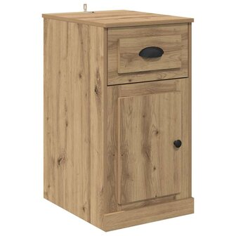 Bijzetkast 40 x 50 x 75 cm Bewerkt hout Artisan Eiken 2