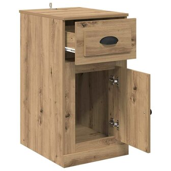 Bijzetkast 40 x 50 x 75 cm Bewerkt hout Artisan Eiken 5