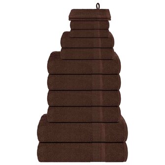 12-delige Handdoekenset FROGN 360 g/m&sup2; bruin 1