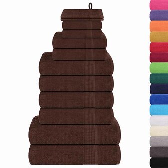 12-delige Handdoekenset FROGN 360 g/m&sup2; bruin 2