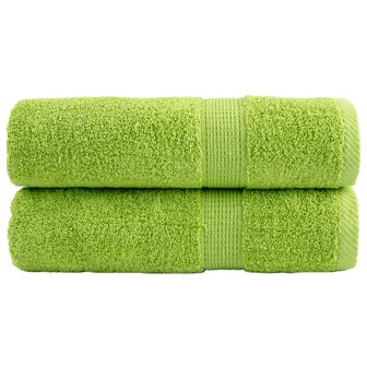 Handdoeken SOLUND 2 st 600 g/m&sup2; 50x100 cm appelgroen 1