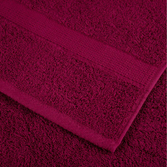 6-delige Handdoekenset SOLUND 600 g/m&sup2; bordeauxrood 5
