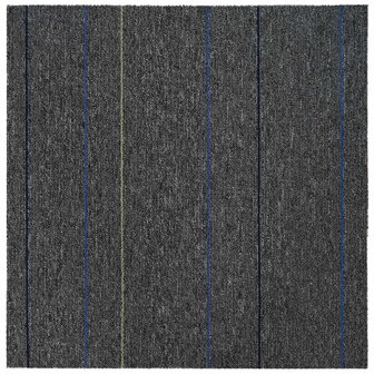 Tapijttegel Midden Grijs met Strepen 50 x 50 cm 4 st 5