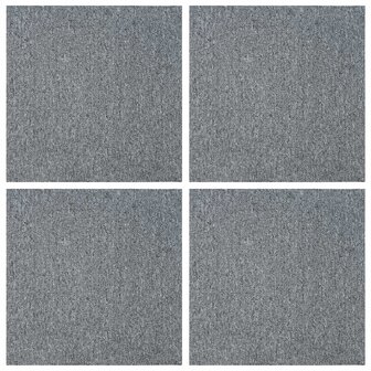Tapijttegel Lichtgrijs 50 x 50 cm 4 st PP en Bitumen 3