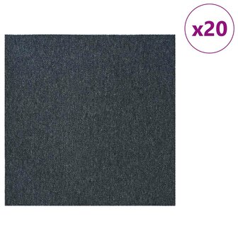 Tapijttegel Blauw Grijs 50 x 50 cm 20 st PP en Bitumen 3