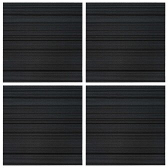Tapijttegel Gestreept Lichtgrijs 50 x 50 cm 4 st PP en Bitumen 3