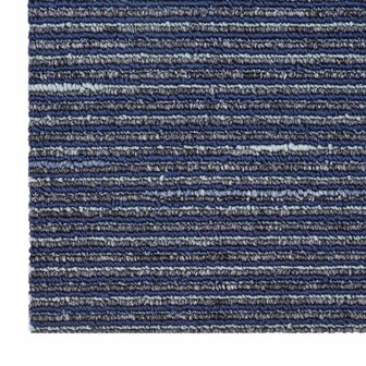 Tapijttegel Gestreept Blauw 50 x 50 cm 20 st PP en Bitumen 6