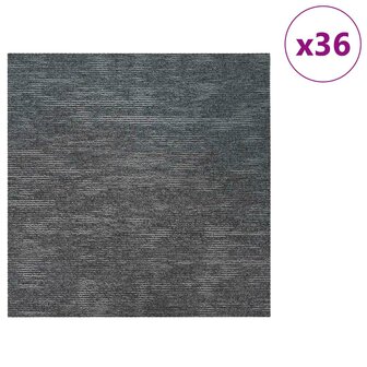 Tapijttegel Luchtgrijs 50 x 50 cm 36 st PP en Bitumen 3