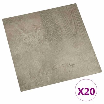 Zelfklevende Vloerplanken Donkergrijs en Zwart 30,5 x 30,5 cm 2