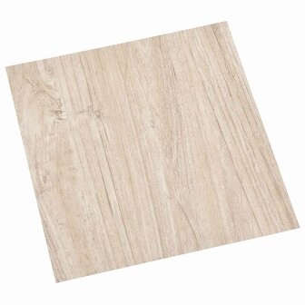 Zelfklevende Vloerplanken Lichtbruin en wit 30,5 x 30,5 cm 1