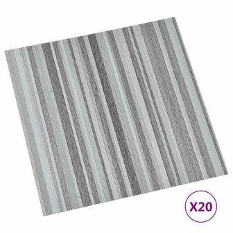 Zelfklevende Vloerplanken Grijs en zwart 30,5 x 30,5 cm 20 st 2