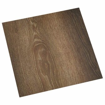Zelfklevende Vloerplanken Bruin en zwart 30,5 x 30,5 cm 20 st 1