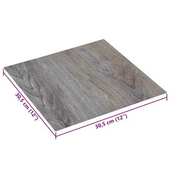 Zelfklevende Vloerplanken Lichtbruin en Zwart 30,5 x 30,5 cm 7