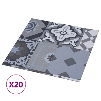 Zelfklevende Vloerplanken Gekleurd Patroon 30,5 x 30,5 cm 20 st 2