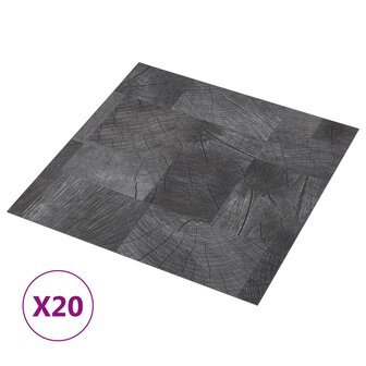 Zelfklevende Vloerplanken Houten Structuur Grijs 30,5 x 30,5 cm 2