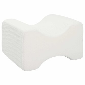 Knee Pillow Wit Traagschuim en polyester 26 x 21,5 x 15 cm 2