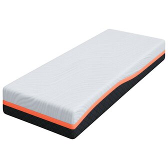 Matras Wit en Grijs 80 x 200 cm Jacquard stof 4