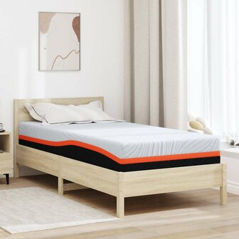 Matras Wit en Grijs 100 x 200 cm Jacquard stof 1