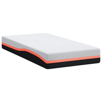 Matras Wit en Grijs 100 x 200 cm Jacquard stof 5