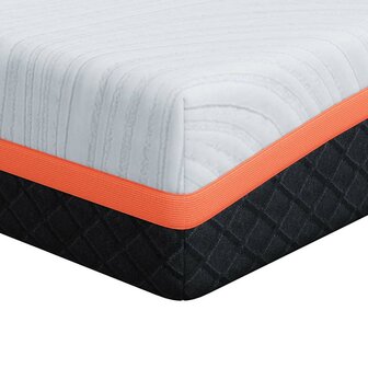 Matras Wit en Grijs 200 x 200 cm Jacquard stof 2
