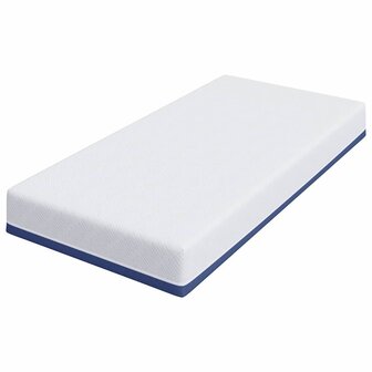 Matras Wit en Blauw 90 x 190 cm Jacquard stof 4