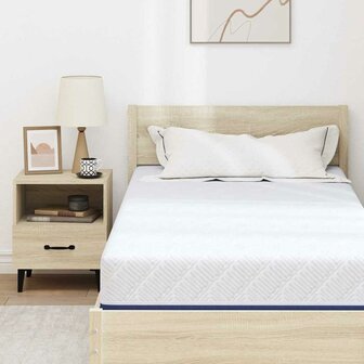 Matras Wit en Blauw 90 x 190 cm Jacquard stof 7
