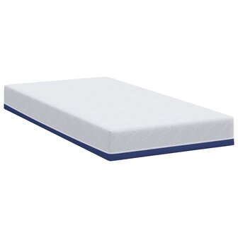 Matras Wit en Blauw 100 x 200 cm Jacquard stof 5