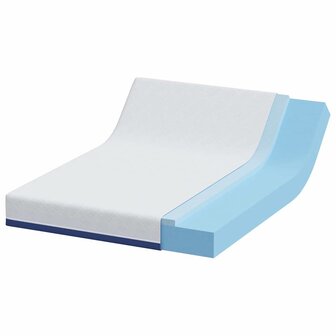 Matras Wit en Blauw 140 x 190 cm Jacquard stof 4