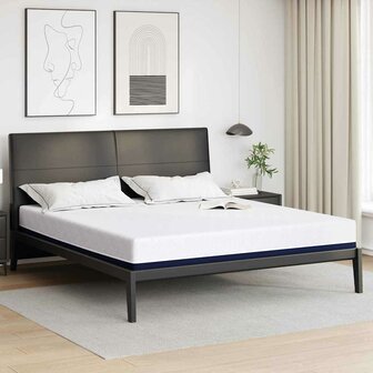 Matras Wit en Blauw 180 x 200 cm Jacquard stof 1