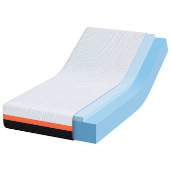Matras Wit en zwart 80 x 160 cm Jacquard stof 3