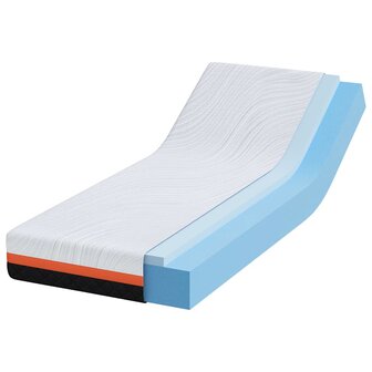 Matras Wit en zwart 80 x 200 cm Jacquard stof 3