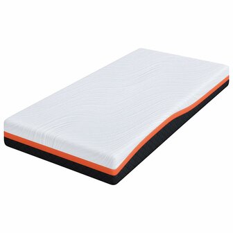 Matras Wit en zwart 90 x 190 cm Jacquard stof 4