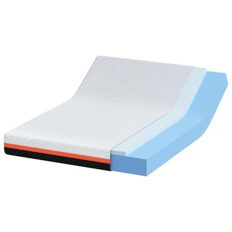 Matras Wit en zwart 140 x 190 cm Jacquard stof 4